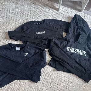Gymshark women crop Crewneck & Hoodie Bundle